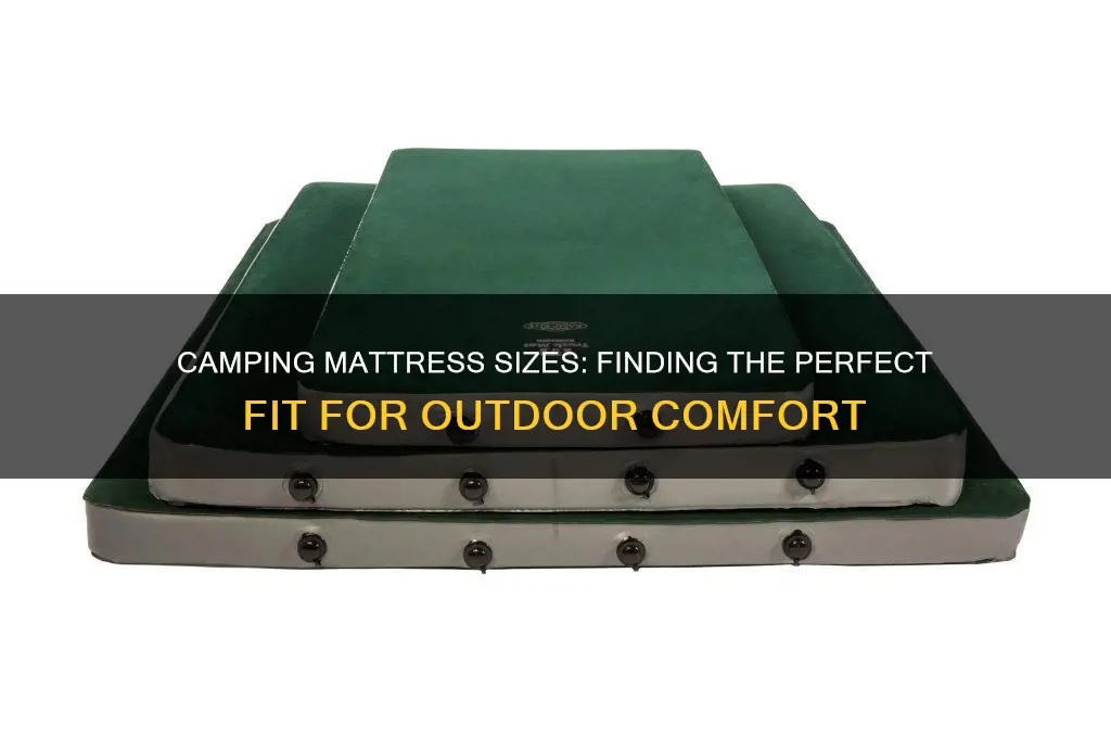 how big are camping mattresses