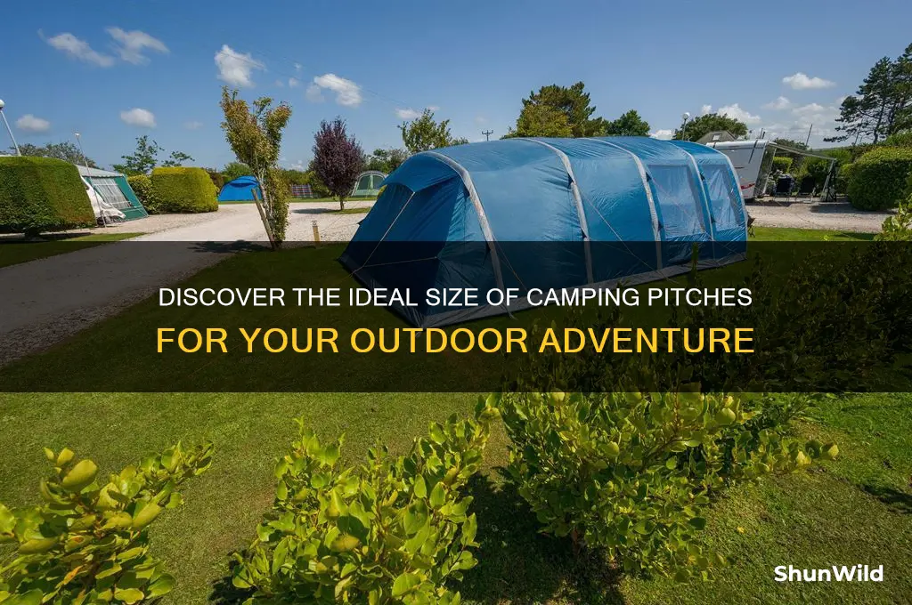 how big are camping pitches