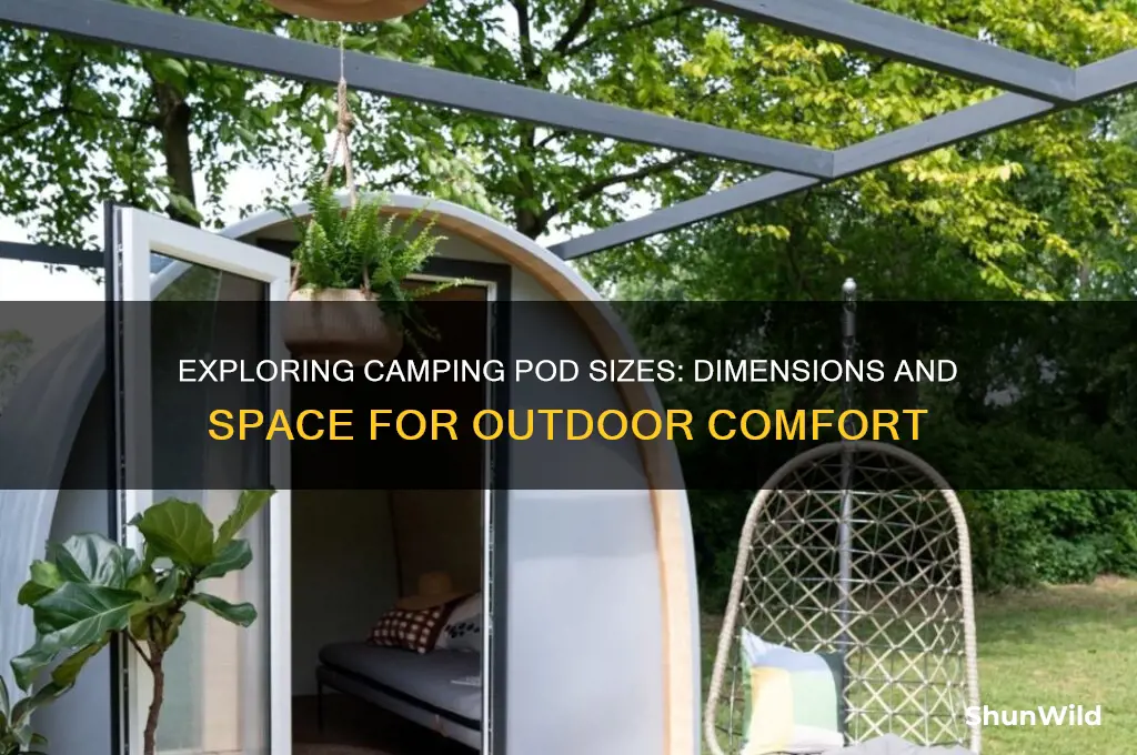 how big are camping pods