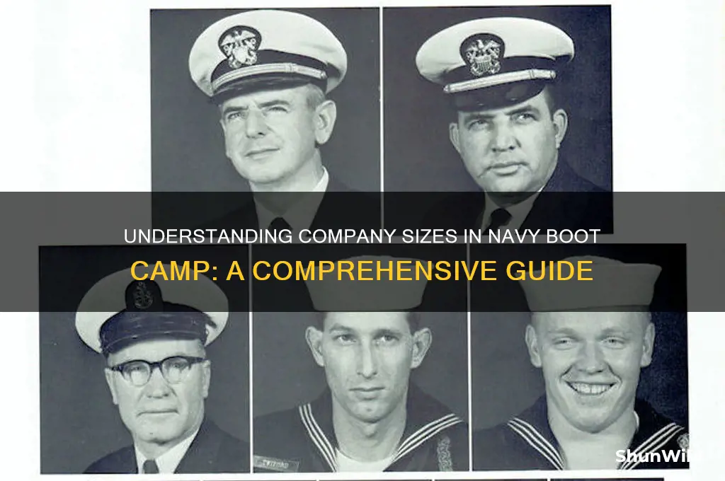 how big are companies in navy boot camp