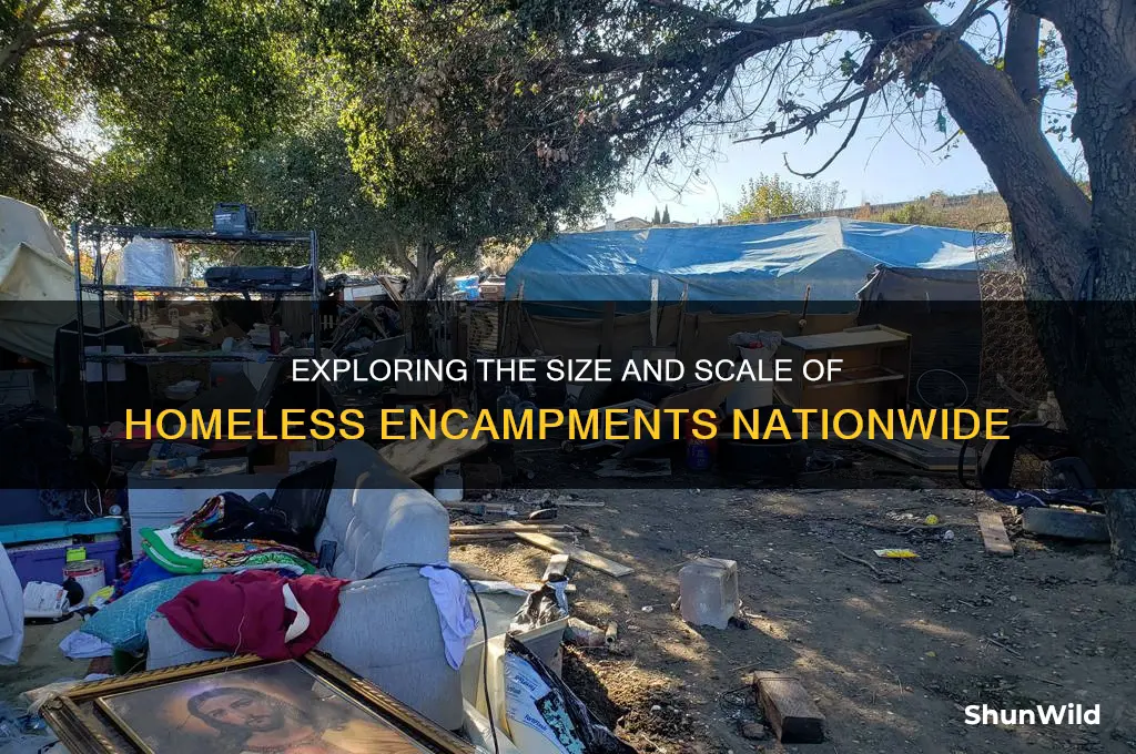 how big are homeless camps