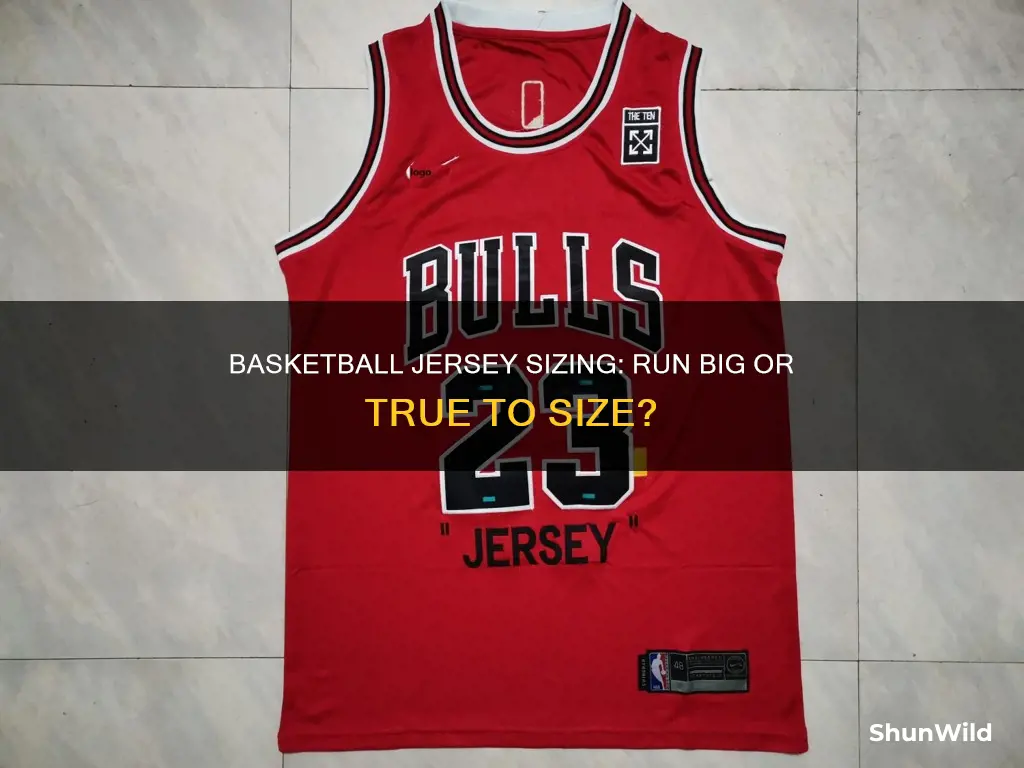 how big are mens basketball jerseys run