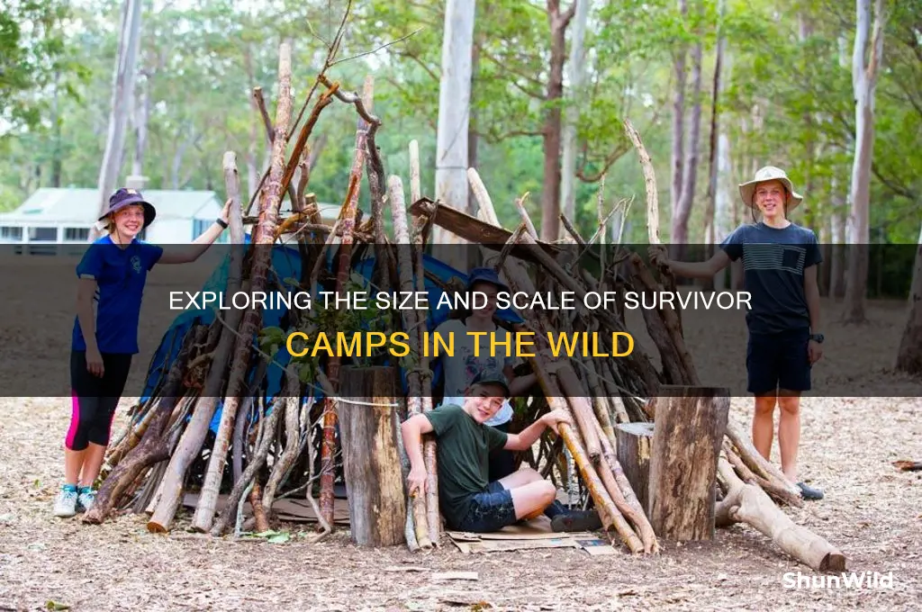 how big are survivor camps