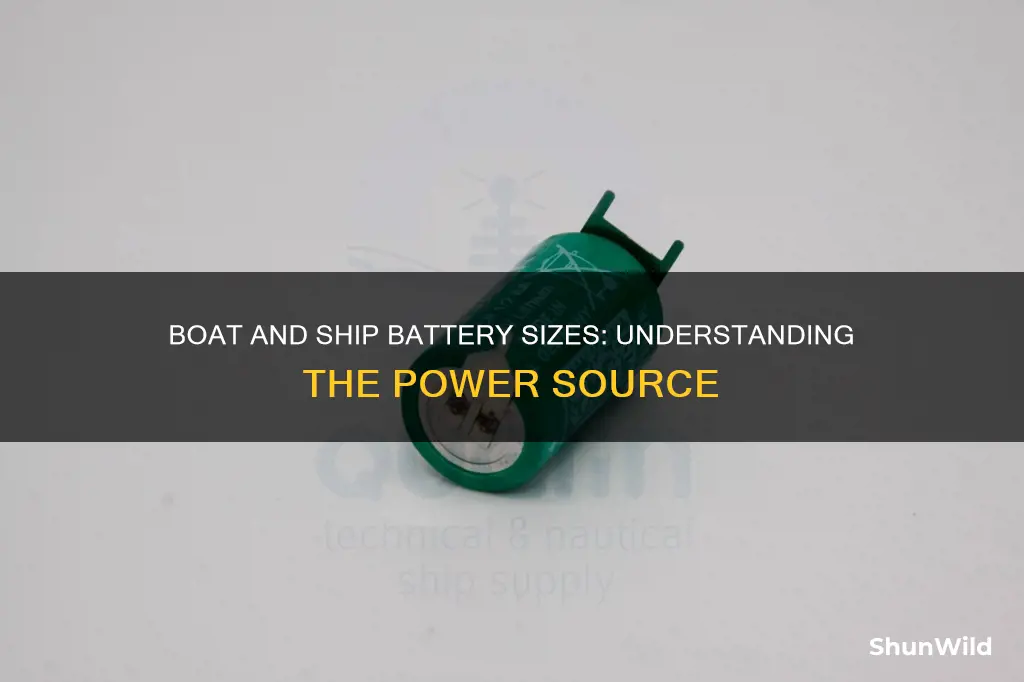 how big is a boat or ship battery