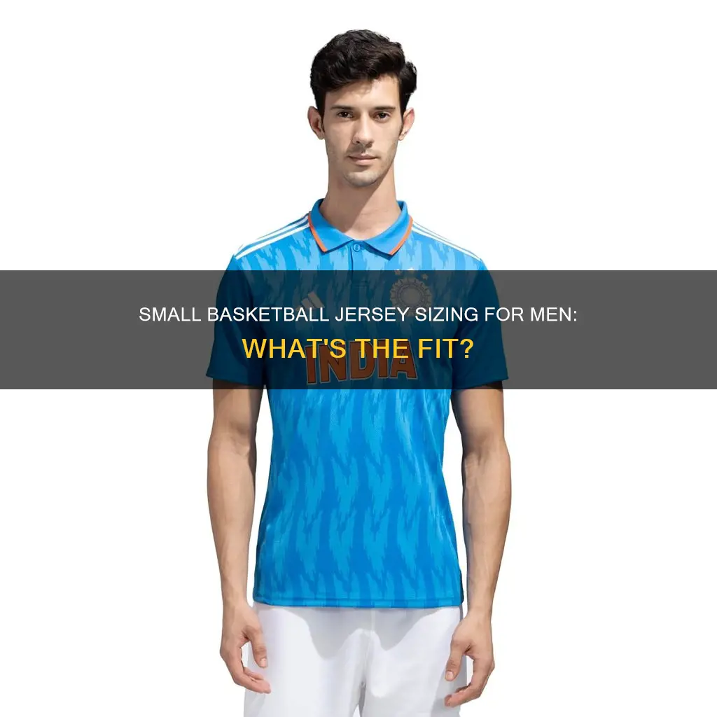 how big is a mens small basketball jersey