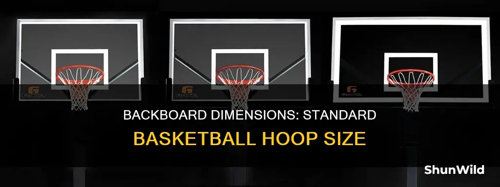 how big is a standard basketball backboard