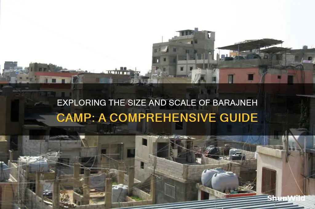 how big is barajneh camp