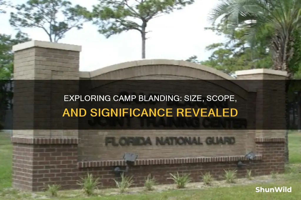 how big is camp blanding