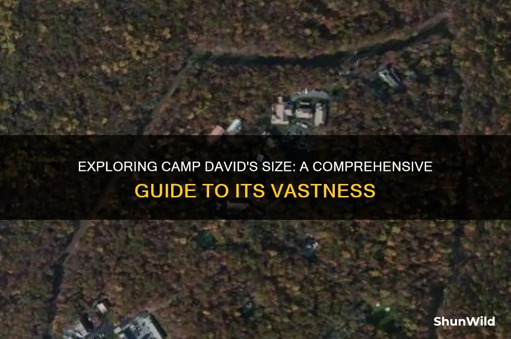 how big is camp david
