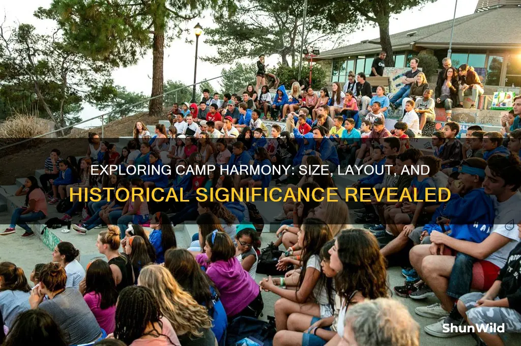 how big is camp harmony