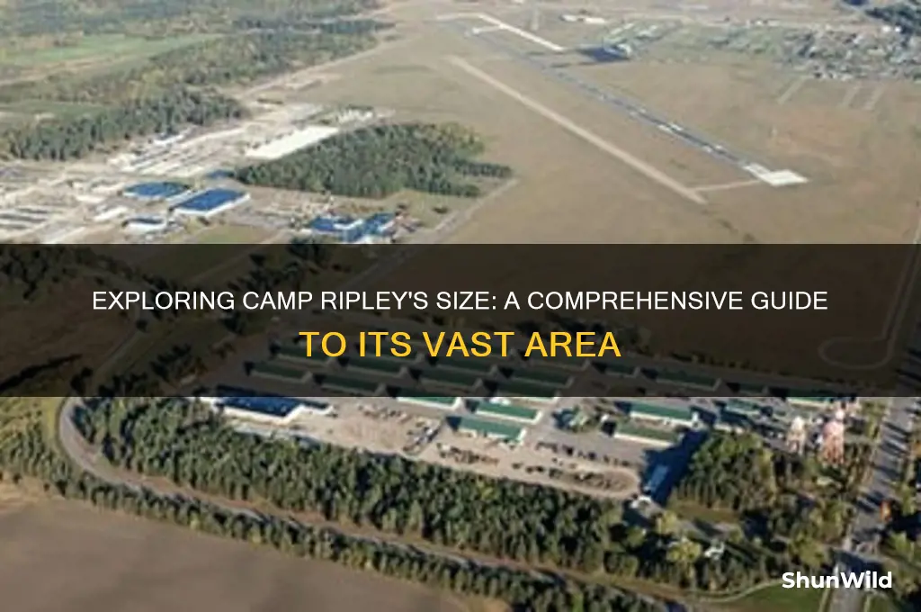 how big is camp ripley