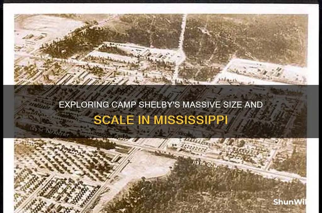 how big is camp shelby