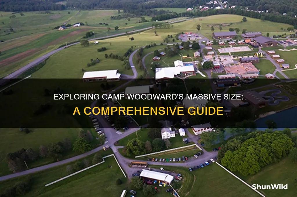 how big is camp woodward