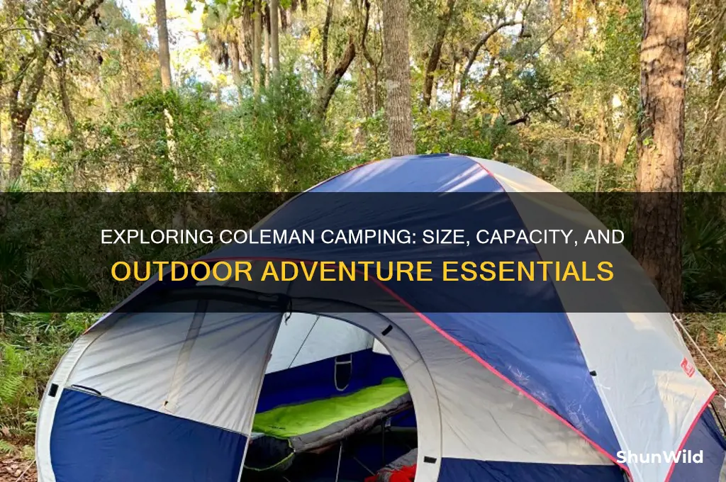 how big is coleman camping