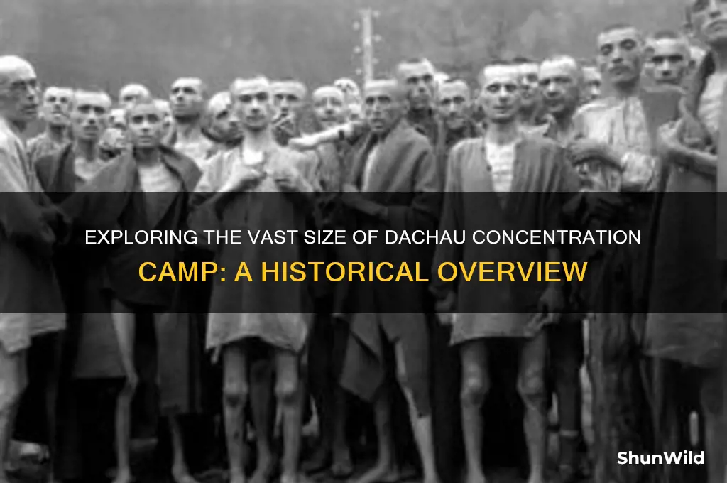 how big is dachau concentration camp