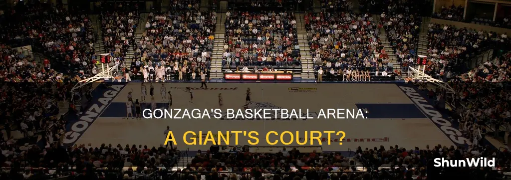 how big is gonzagas basketball arena