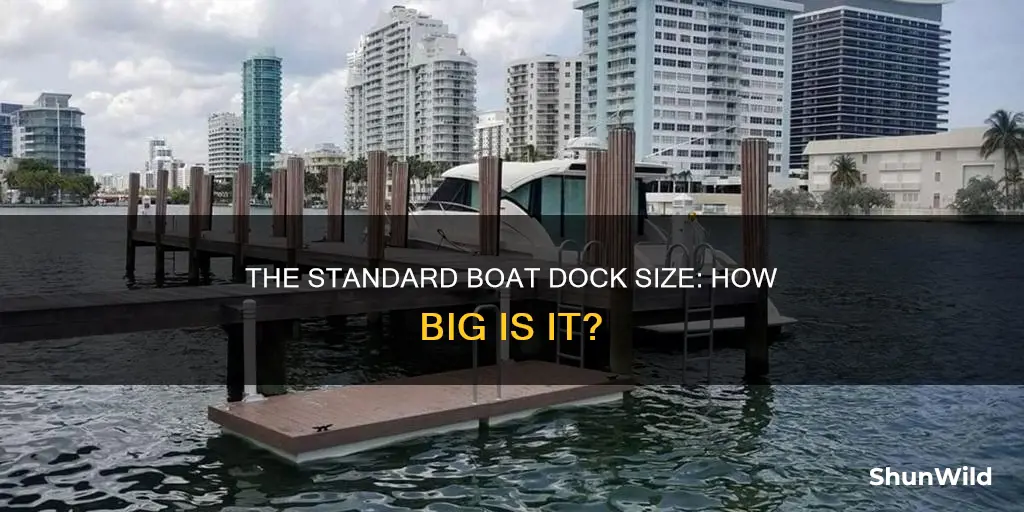 how big is the average boat dock