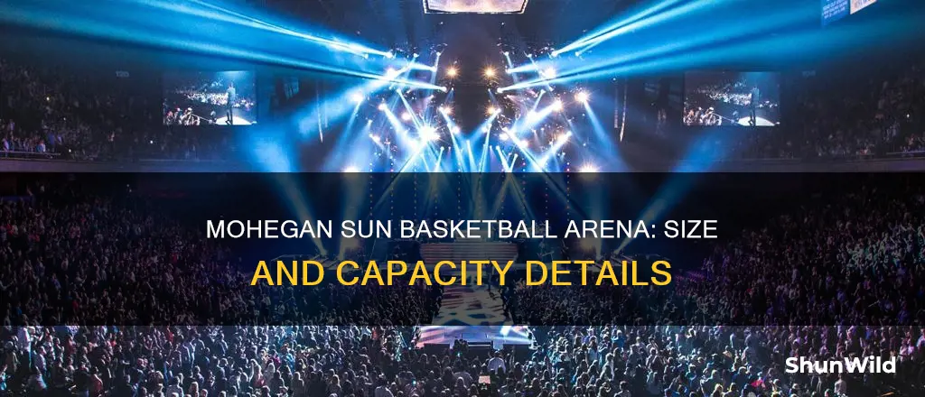 how big is the basketball arena at mohegan sun