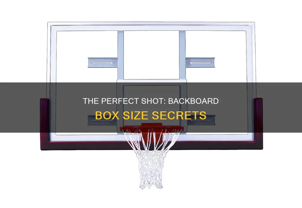 how big is the box on a basketball backboard