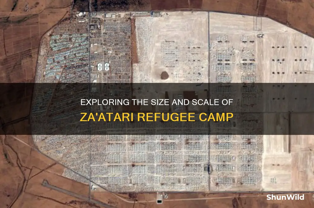how big is zaatari camp