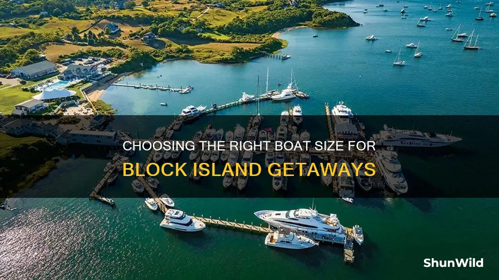 how big of a boat to go to block island