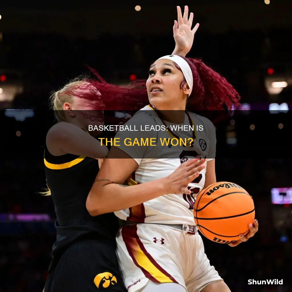 how big of a lead in basketball is a win