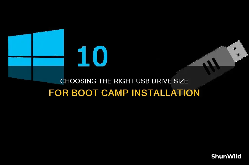 how big usb drive for boot camp
