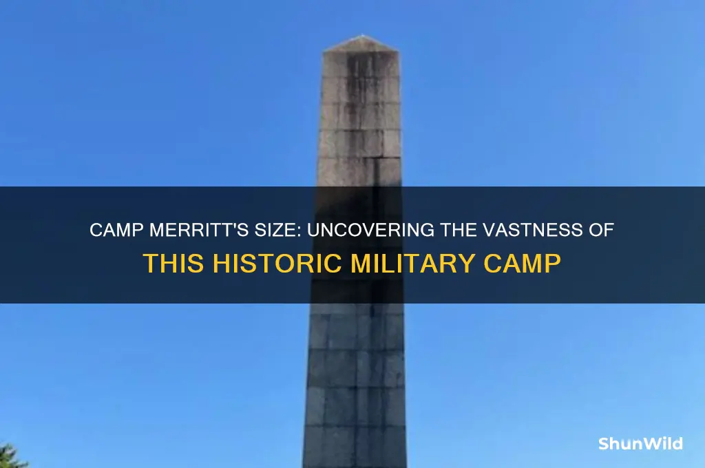 how big was camp merritt
