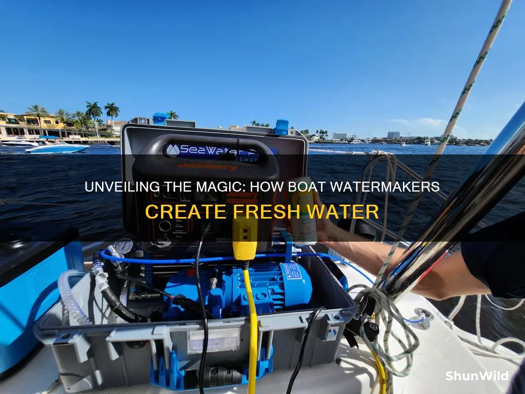 how boat watermaker works