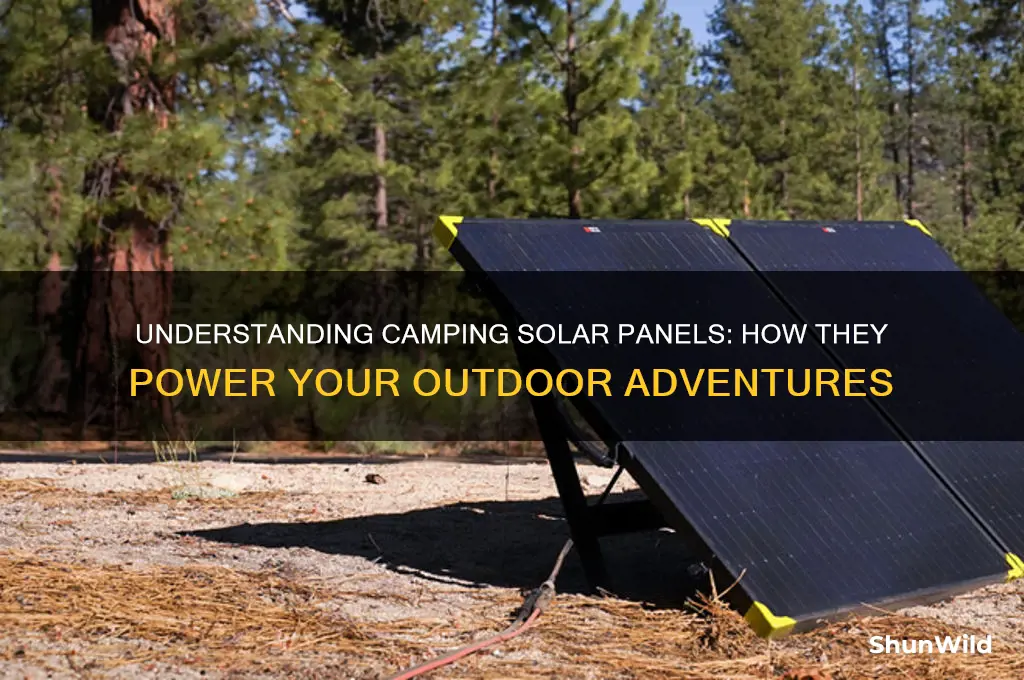 how camping solar panels work