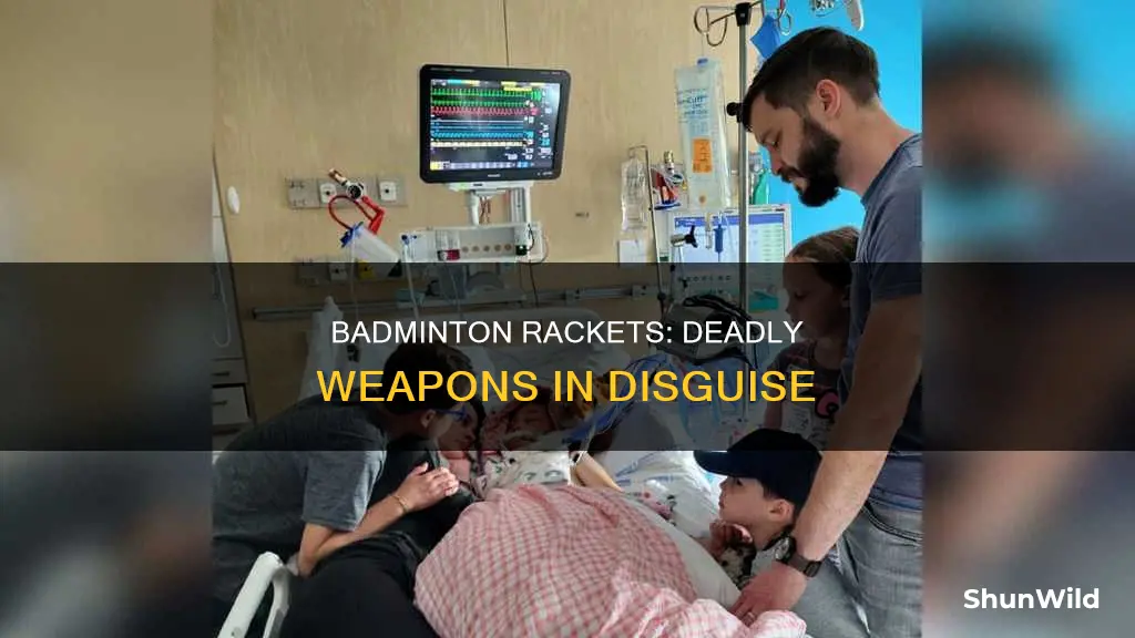 how can badminton puncture skull