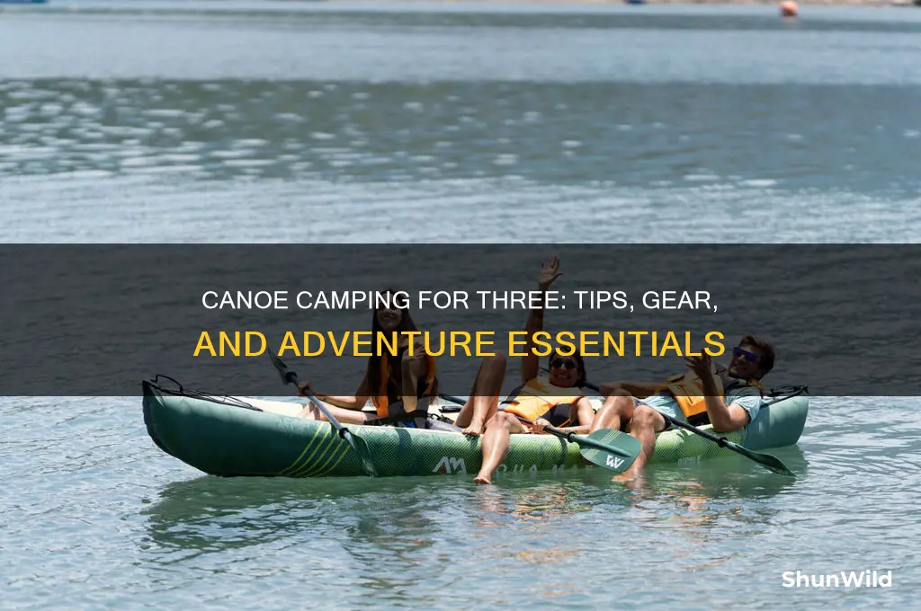 how canoe camping 3 people