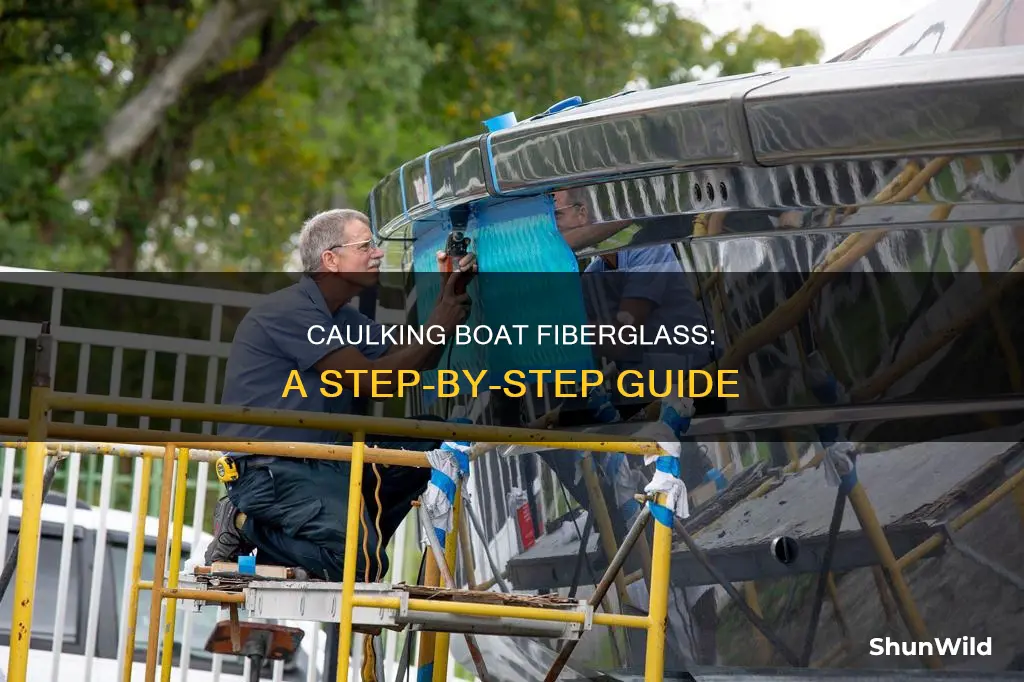 how caulking boat fiberglass