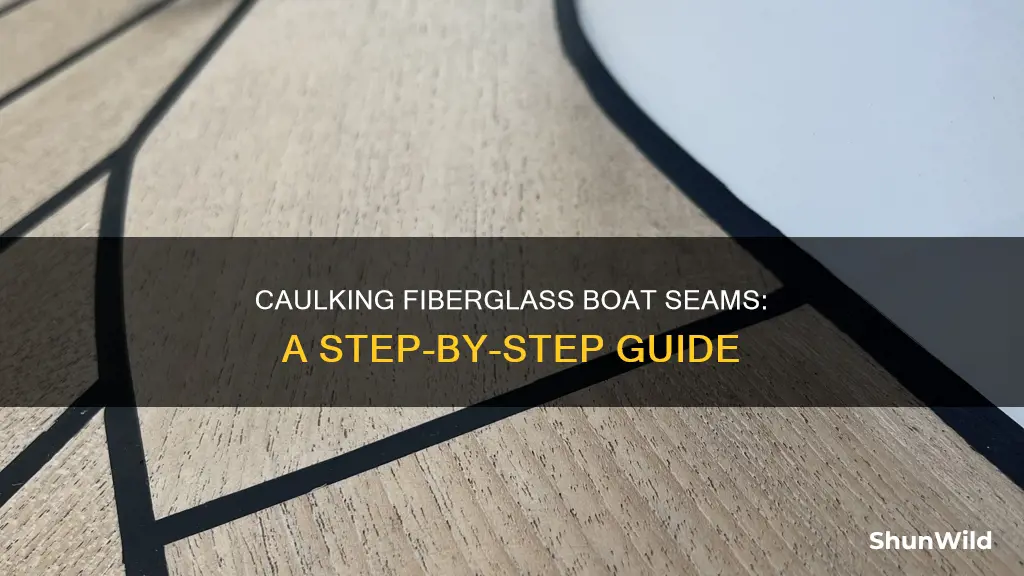 how caulking deck boat seams fiberglass