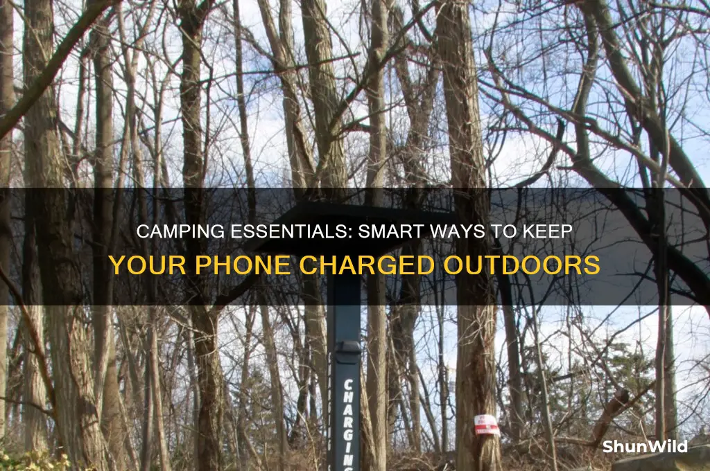 how charge phone when camping