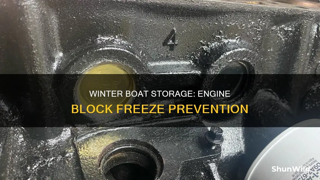 how cold before boat engine block freezes