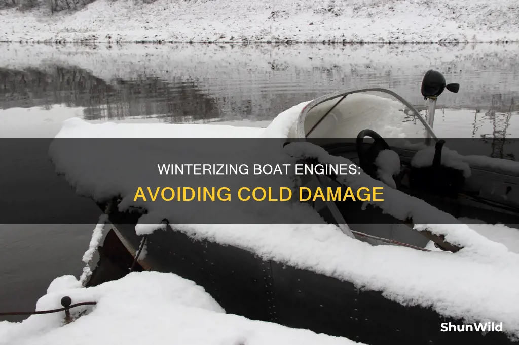 how cold to damage boat engine