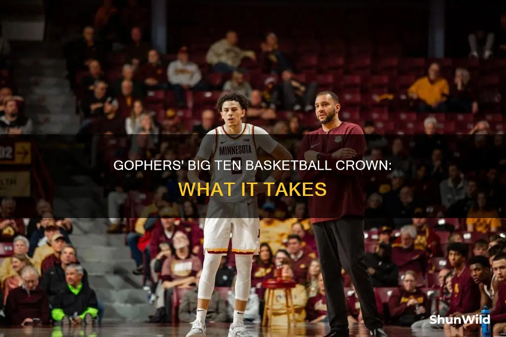 how could gophers win big ten basketball crown