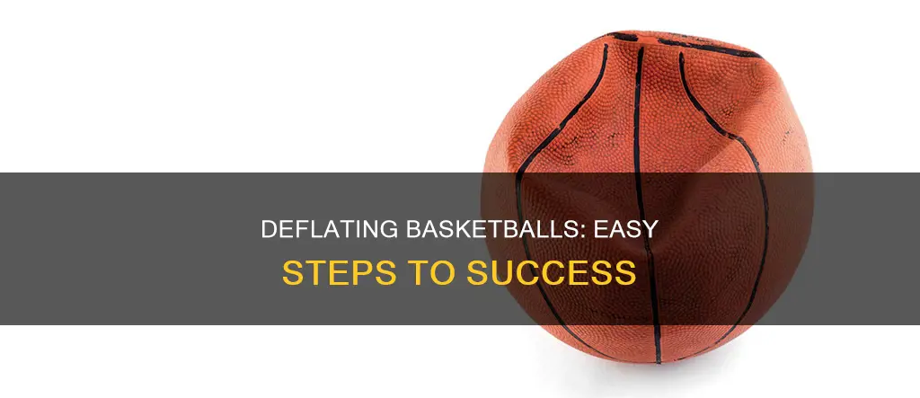 how deflate basketball