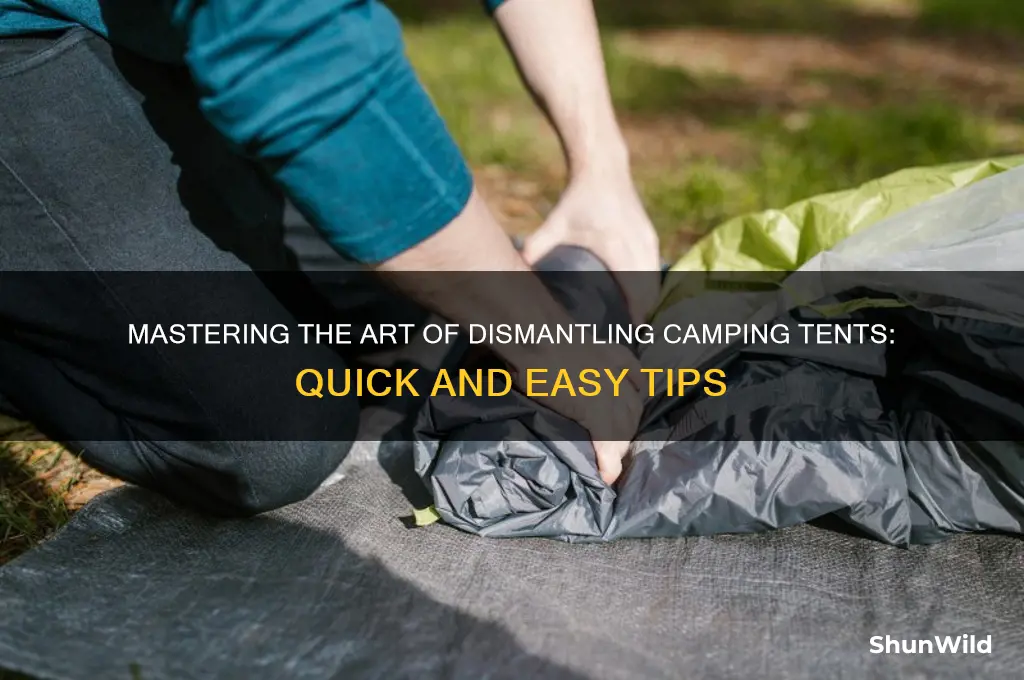 how desmouting camping tents