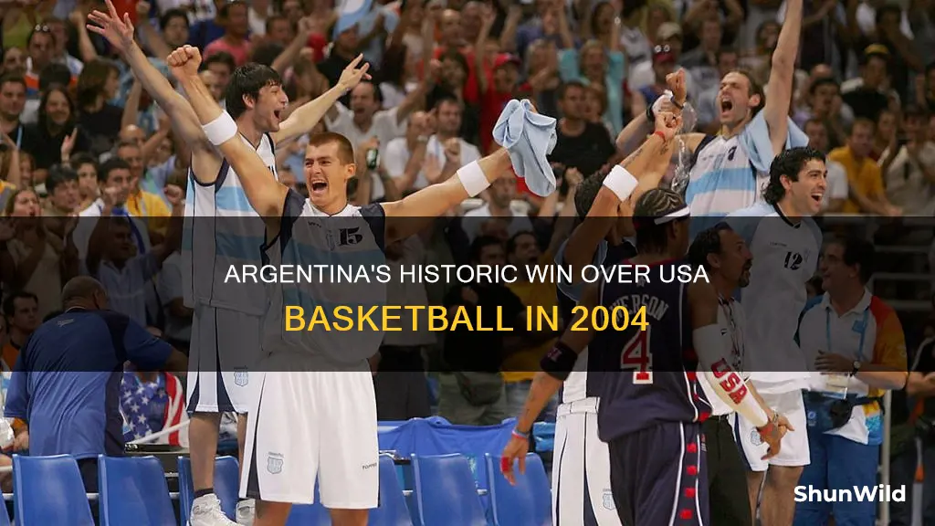 how did argentina beat usa basketball 2004