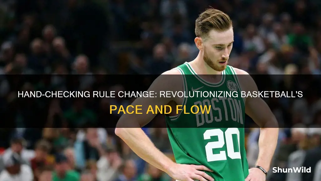 how did handchecking rule change basketball