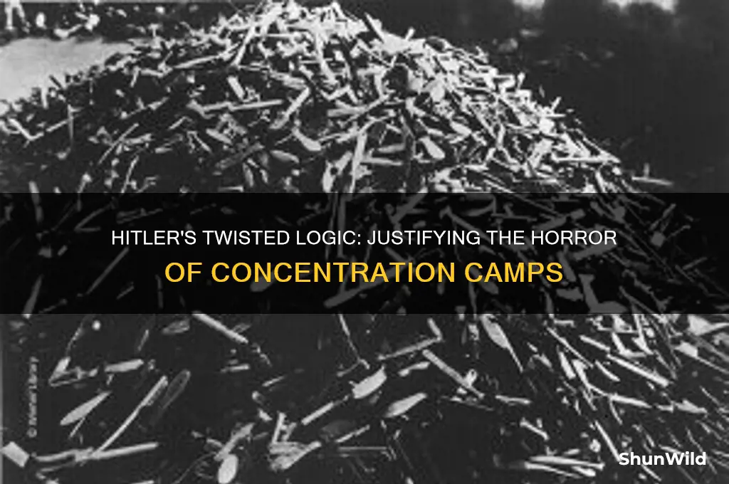 how did hitler justify concentration camps