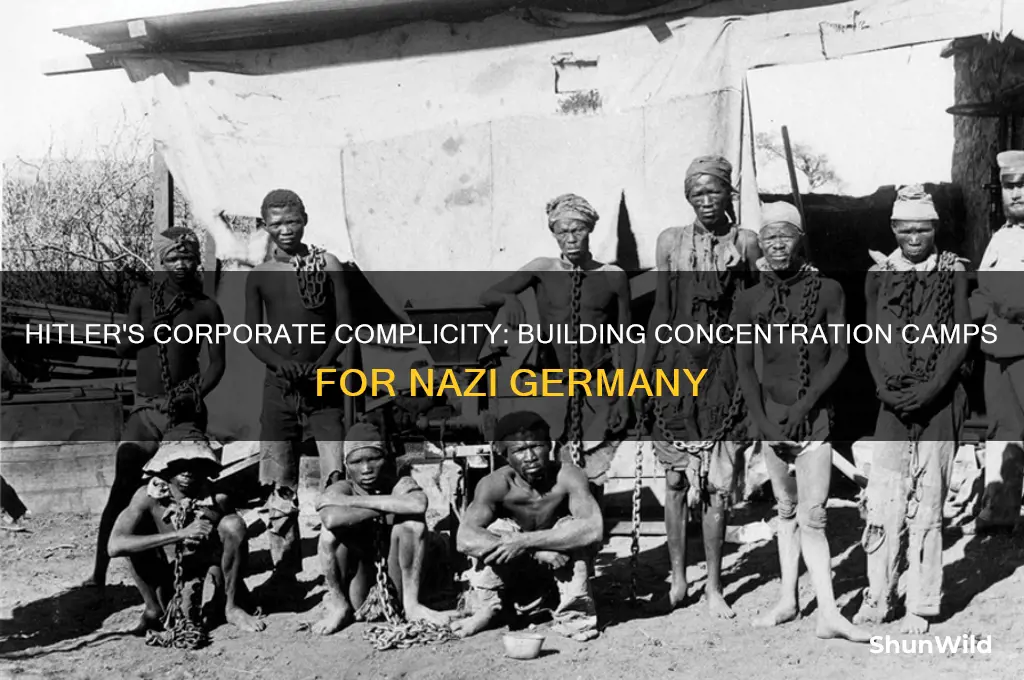 how did hitler persuade german companies to construct concentration camps