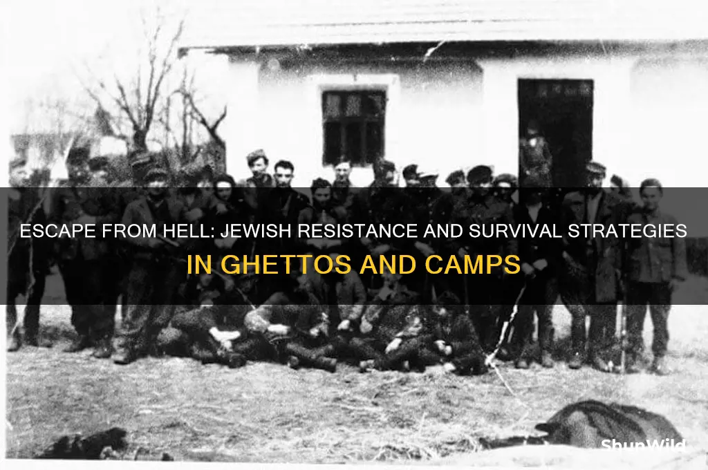 how did jews escape the ghettos and concentration camps