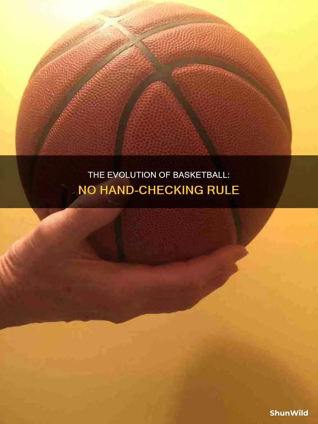 how did no hand checking change basketball