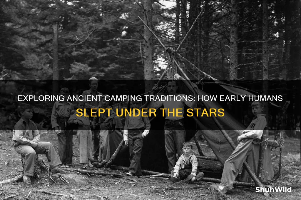 how did people originally camp