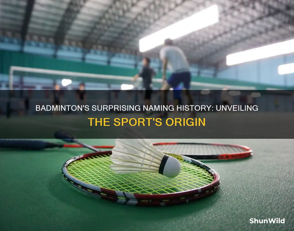 how did the game of badminton get its name