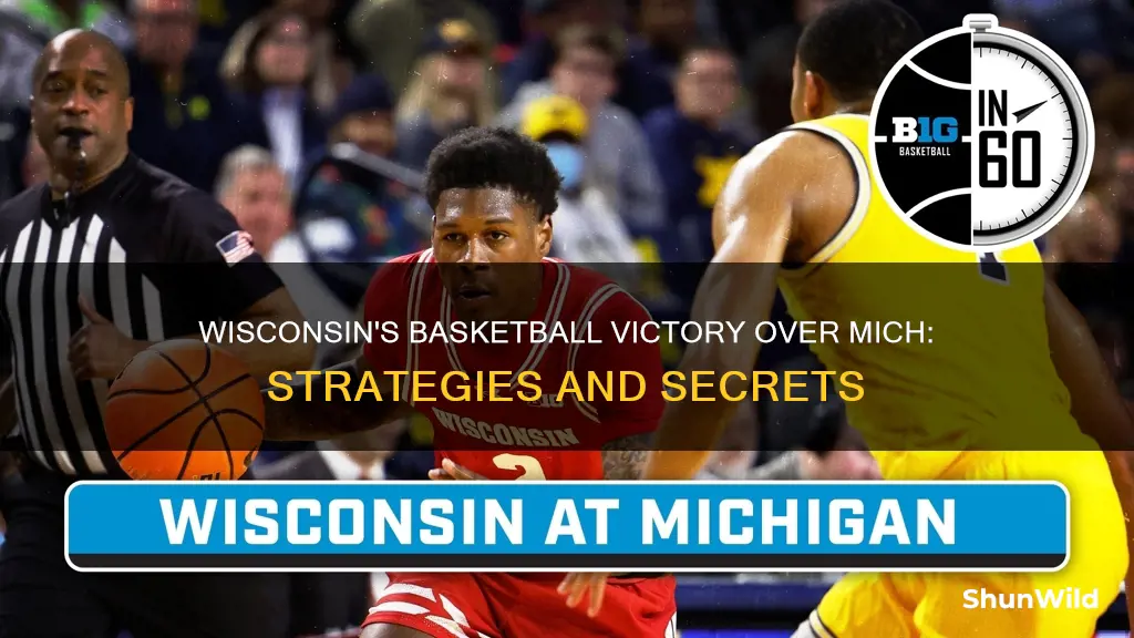 how did wisconsin beat mich in basketball
