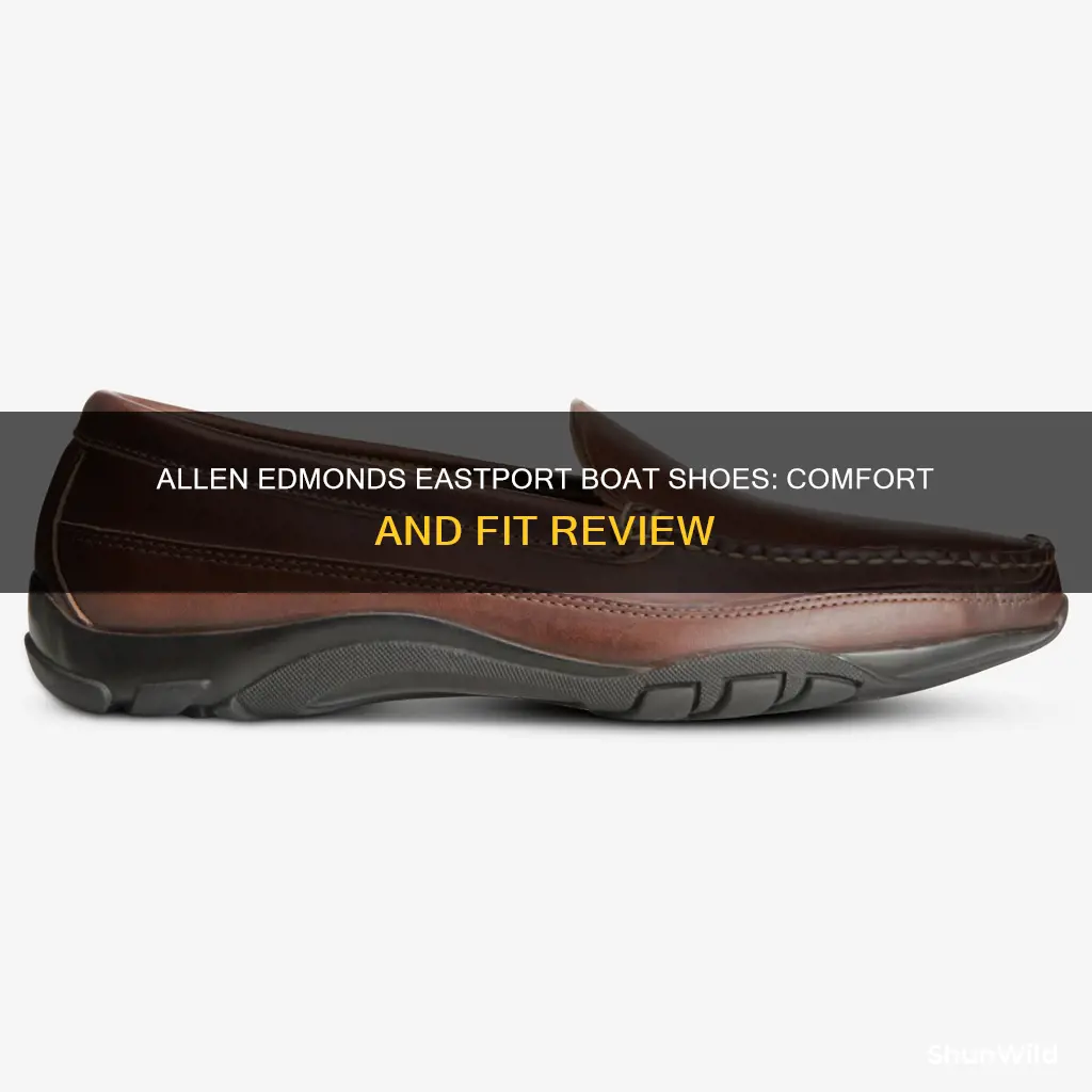 how do allen dmonds eastport boat shoes fit